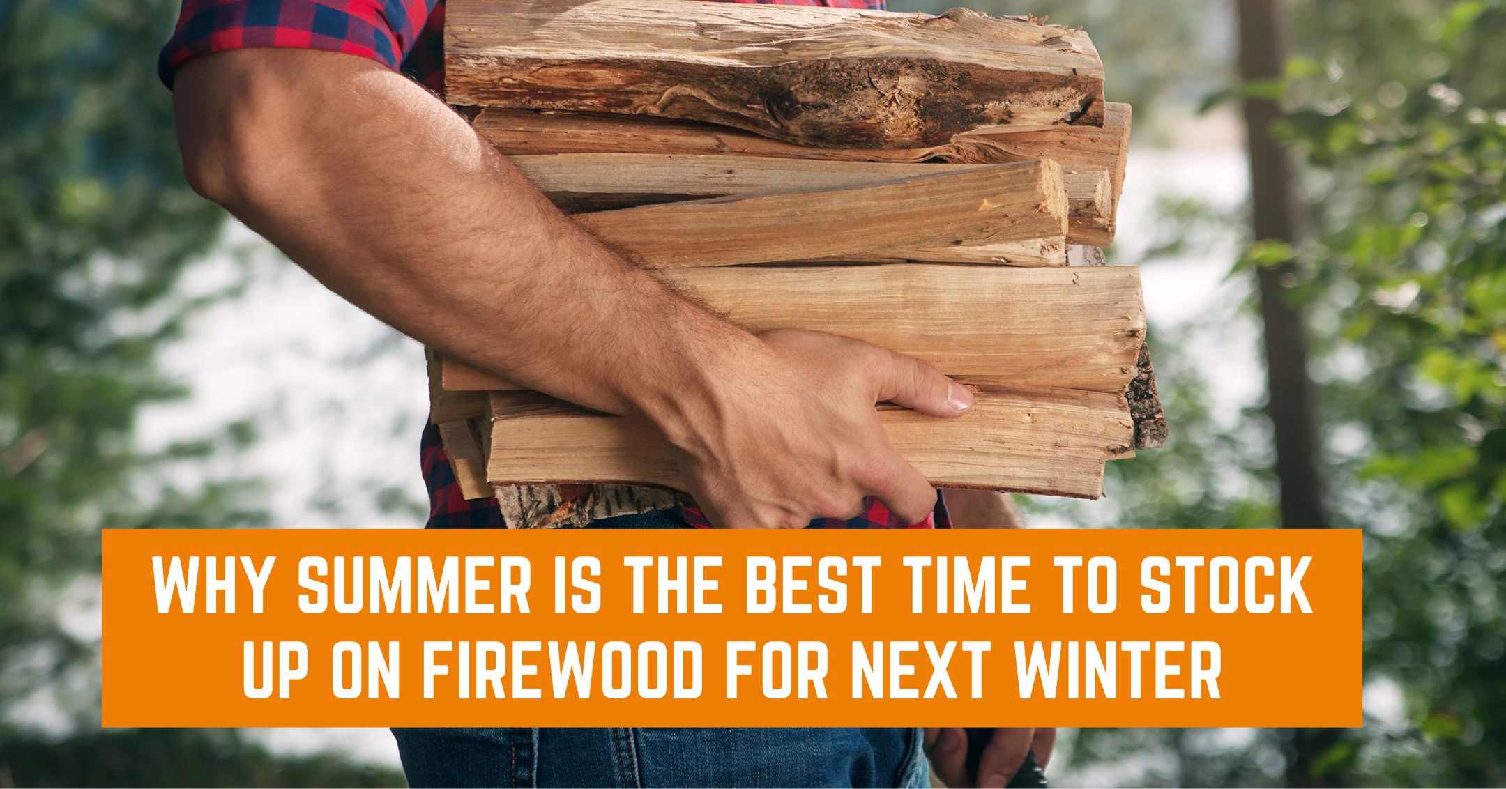 Firewood in men's hands